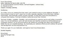 Commendation Email 1